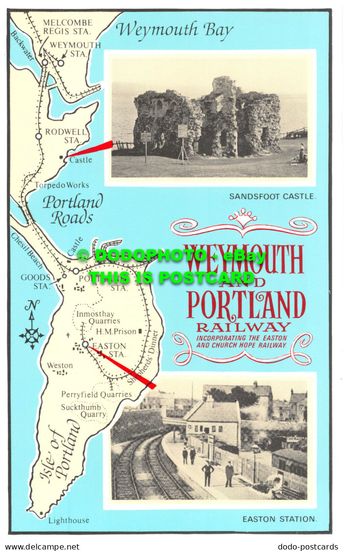 R542006 Weymouth And Portland Railway. Weymouth Bay. Sandsfoot Castle. Easton St - Welt