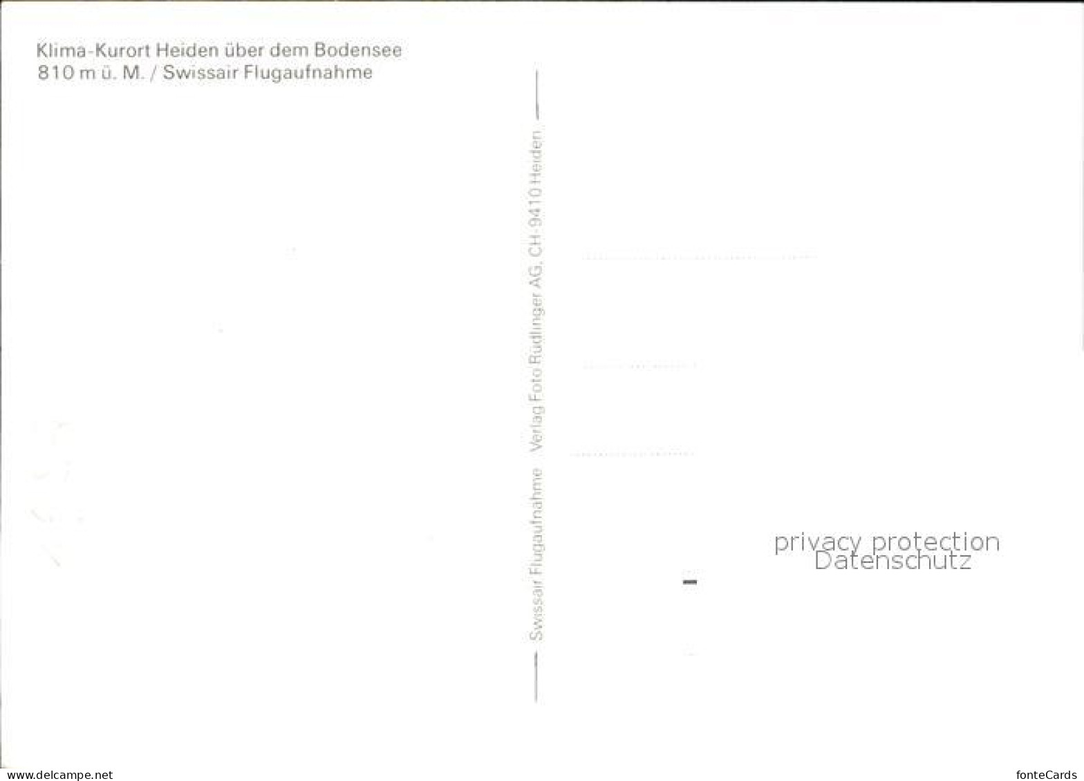 12563631 Heiden AR Fliegeraufnahme Ueber Bodensee Heiden - Sonstige & Ohne Zuordnung