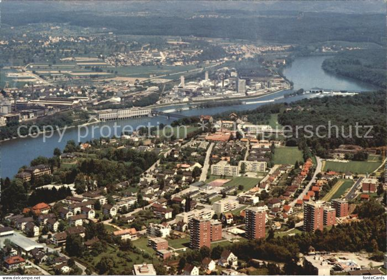 12563612 Rheinfelden AG Fliegeraufnahme Mit Rhein Rheinfelden - Andere & Zonder Classificatie