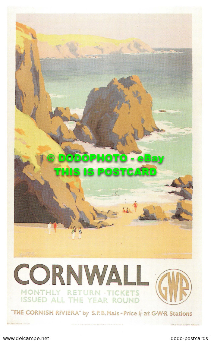 R541744 Cornwall. Monthly Return Tickets Issued All The Year Round. Dalkeith Pic - Welt