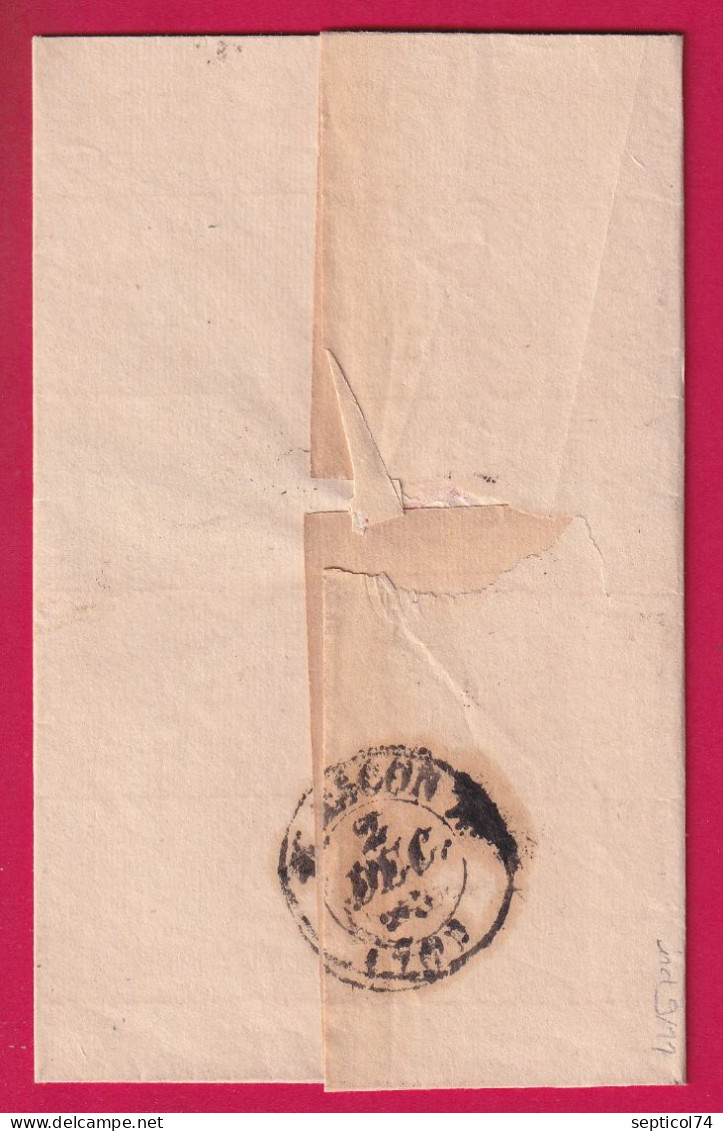 CAD TYPE 13 SAINT OYEN SAONE ET LOIRE FRANCHISE DE VIRE POUR MACON LETTRE - 1801-1848: Vorläufer XIX