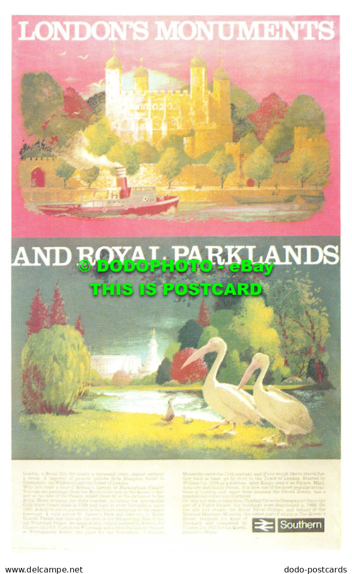 R542015 London Monuments And Royal Parklands. Dalkeith Picture Postcard No. 585. - Altri & Non Classificati