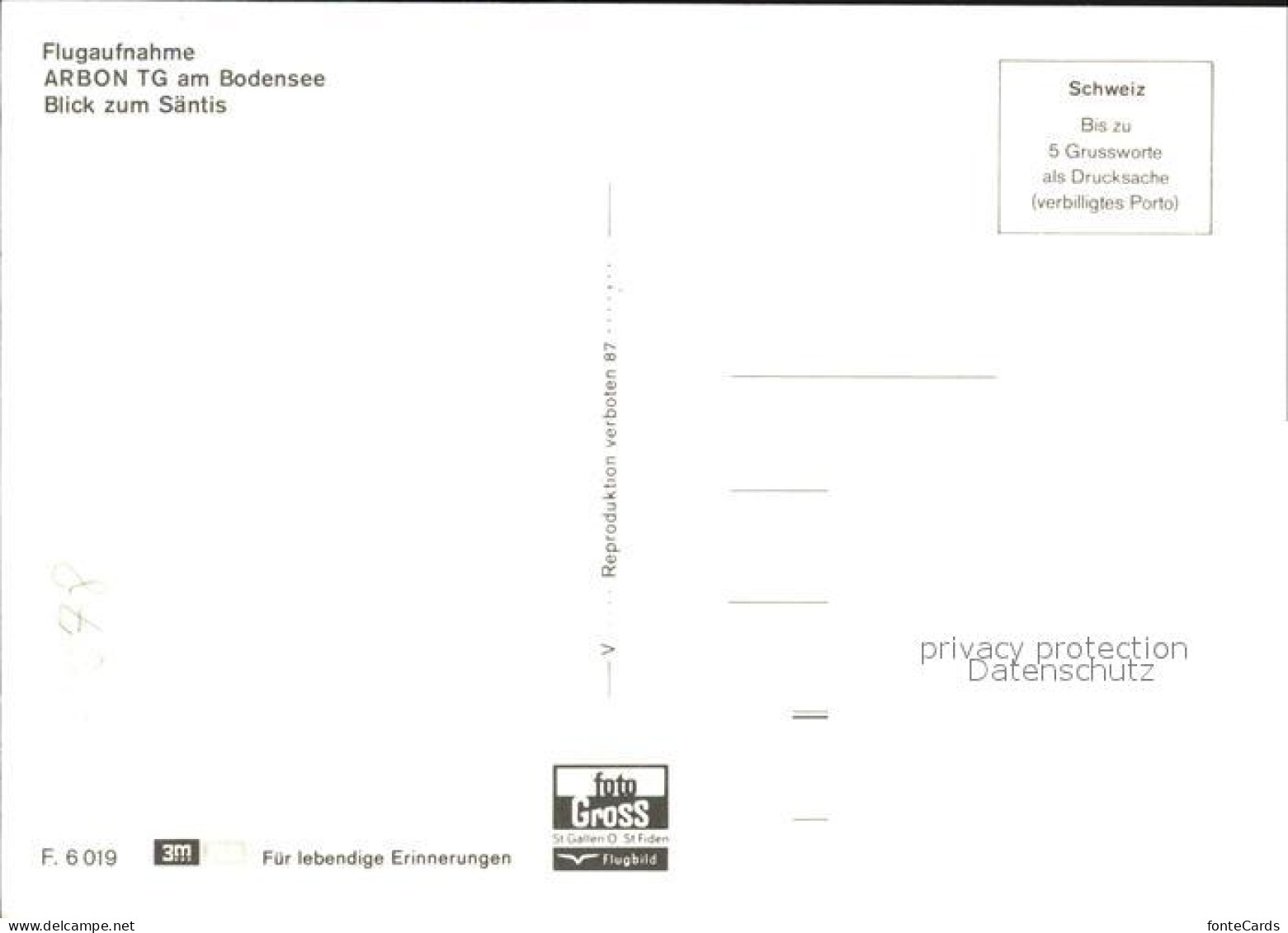 12563541 Arbon  TG Fliegeraufnahme Mit Bodensee Und Saentis  - Autres & Non Classés