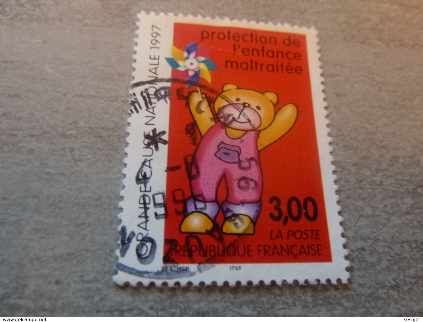 Protection De L'Enfance Maltraitée - 3f. - Yt 3124 - Multicolore - Oblitéré - Année 1997 - - Gebruikt