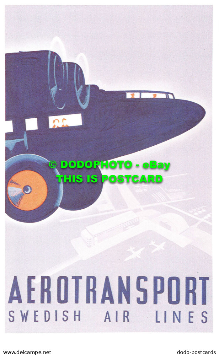 R542055 Aerotransport. Swedish Air Lines. Dalkeith Classic Poster Card No. P 58. - Welt