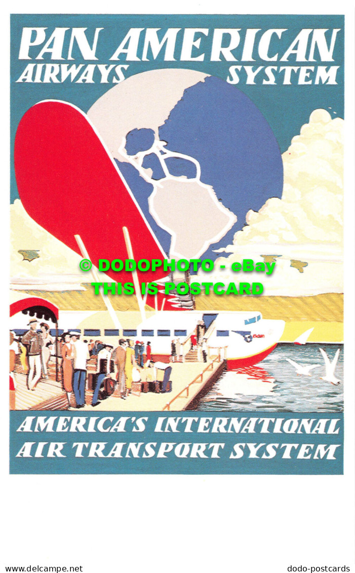 R542056 Pan American Airways System. Dalkeith Classic Poster Card No. P 57. 1929 - Welt