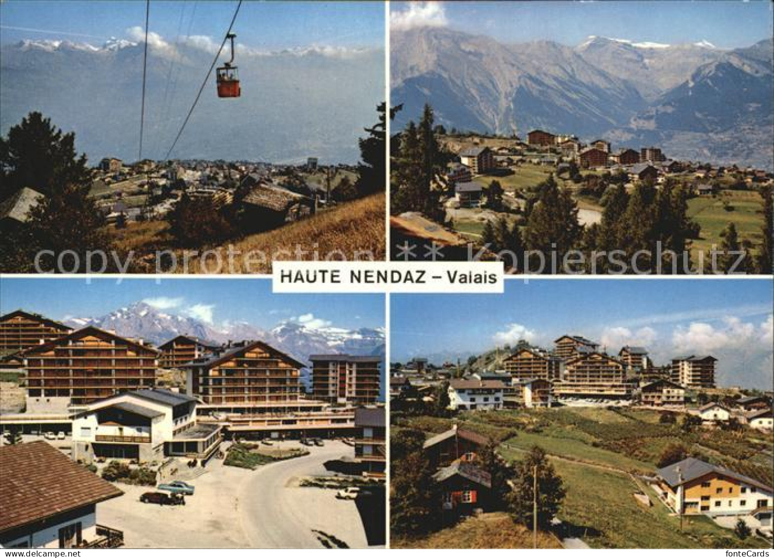 12562624 Nendaz Ortsansichten Panoramen Seilbahn Haute-Nendaz - Autres & Non Classés