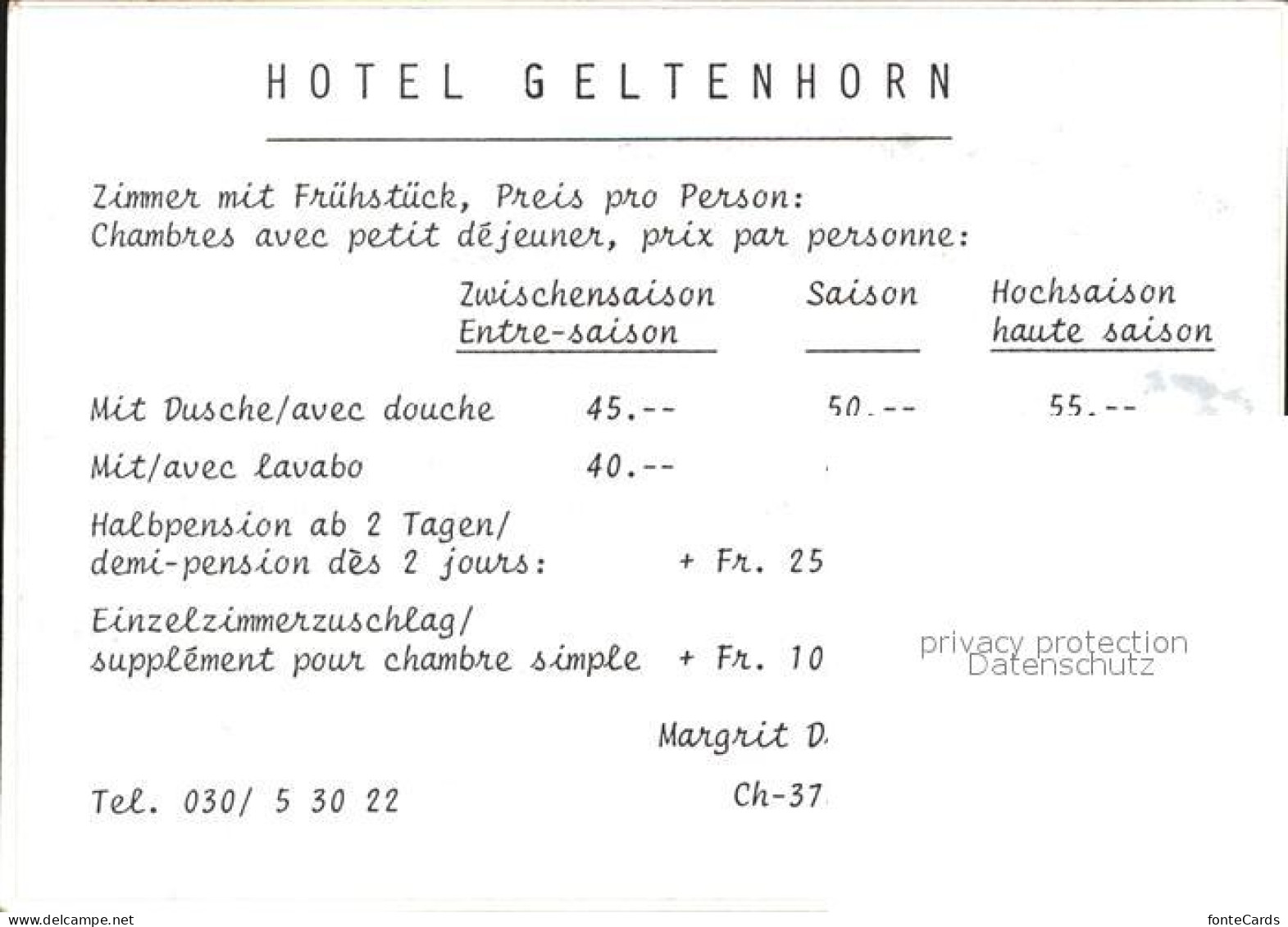 12562608 Geltenhorn Hotel Geltenhorn - Autres & Non Classés