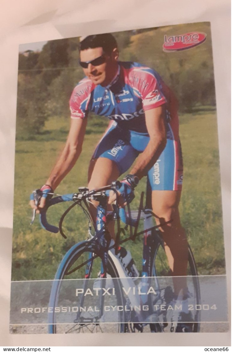 Autographe Patxi Vila Lampre 2004 - Radsport