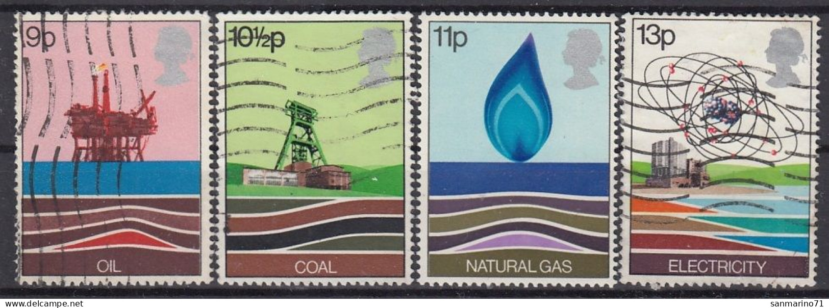 GREAT BRITAIN 756-759,used - Pétrole