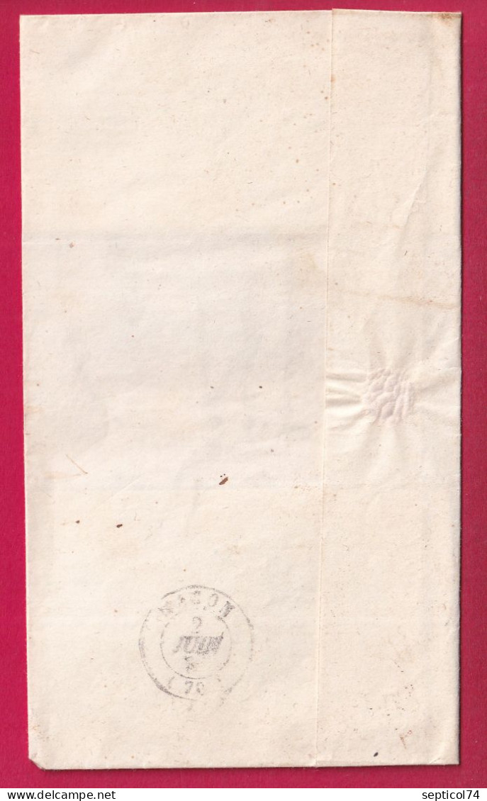 CAD TYPE 13 LOUHANS FRANCHISE LE MAIRE + OR STE CROIX EN BRESSE SAONE ET LOIRE POUR MACON LETTRE - 1801-1848: Precursors XIX