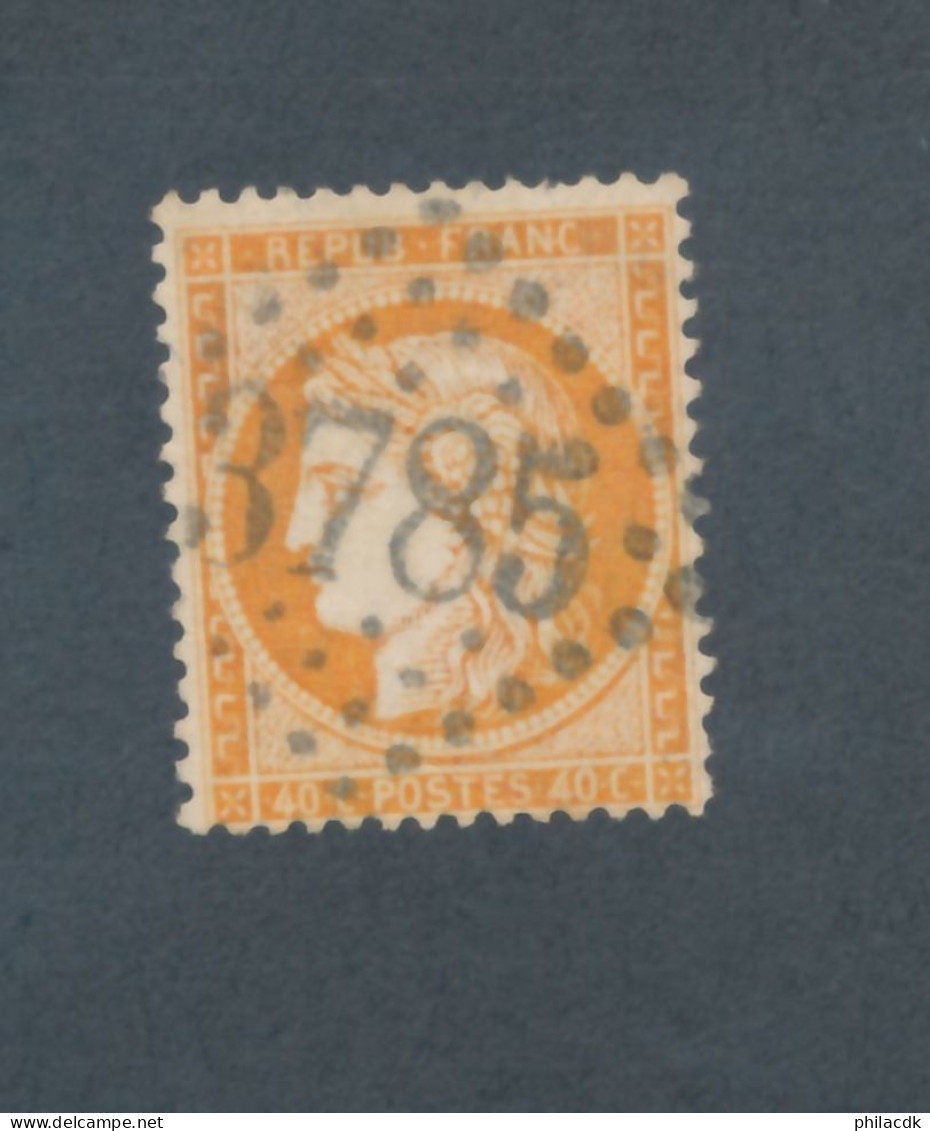 FRANCE - N° 38 OBLITERE AVEC GC 3785 SAINT OMER - COTE : 12€ - 1870 - 1870 Beleg Van Parijs