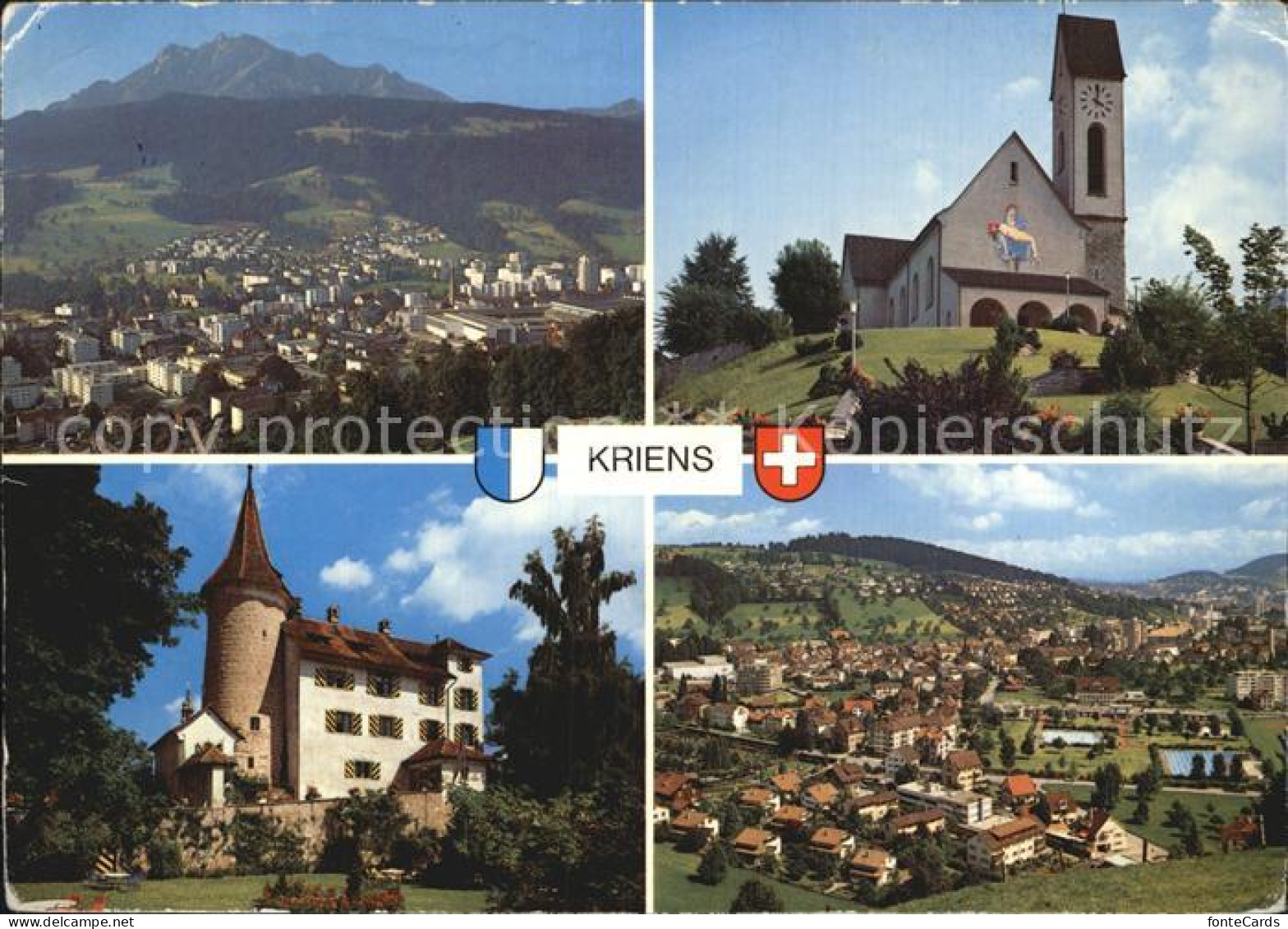 12542461 Kriens Pilatus Kirche Panorama Kriens - Sonstige & Ohne Zuordnung