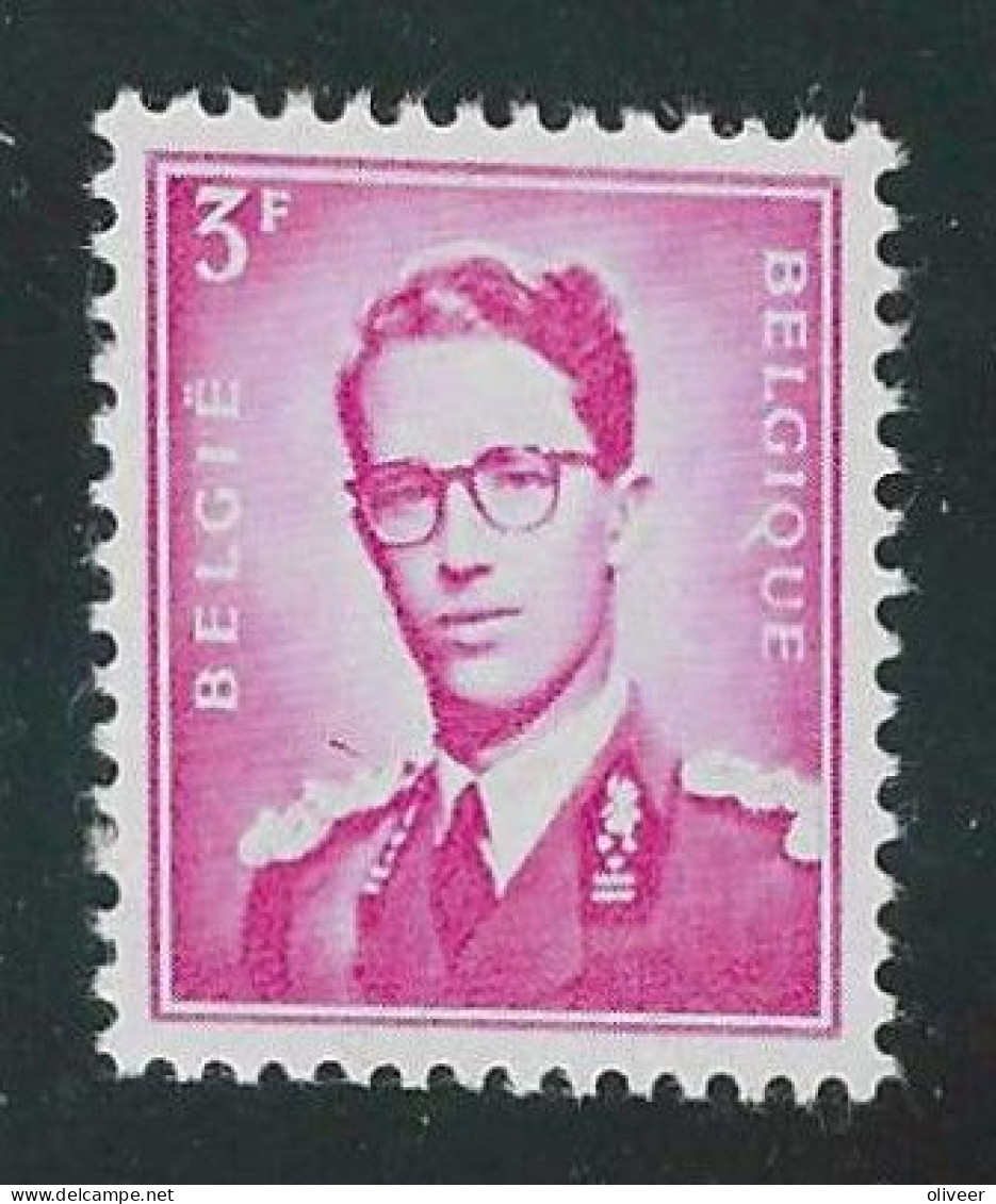 OCB 1067 Boudewijn Marchand 3fr. - Variëteit LUPPI V7 - Kleurkras Boven Epaulet. Postfris ** MNH - 1961-1990