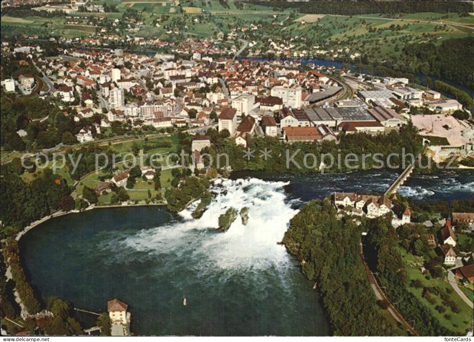 12537644 Neuhausen Rheinfall Fliegeraufnahme Schaffhausen - Sonstige & Ohne Zuordnung