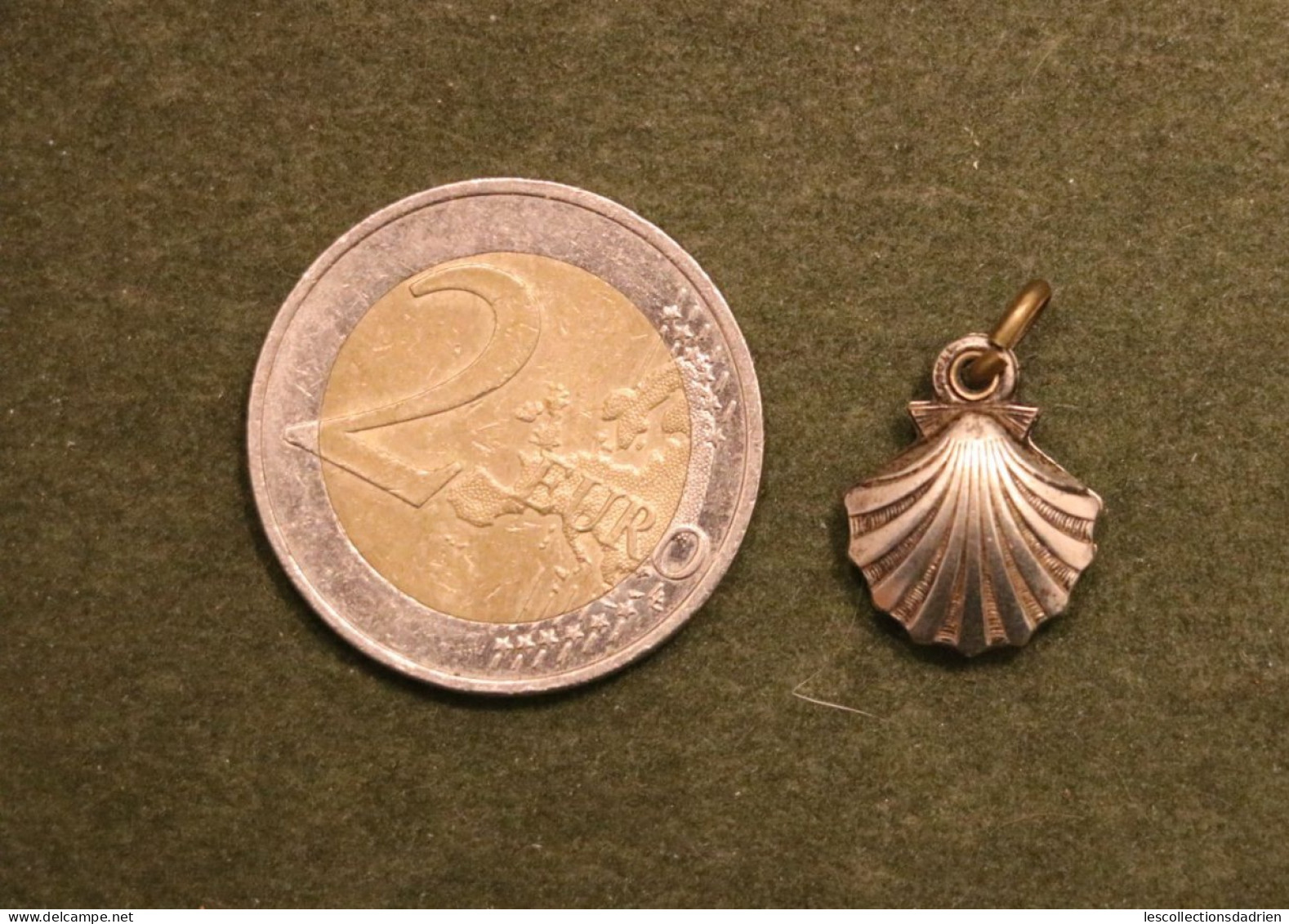Médaille Religieuse - Coquille Saint-Jacques Sacré Coeur - Vierge à L'Enfant - Religious Medal Pélerin - Religion & Esotericism