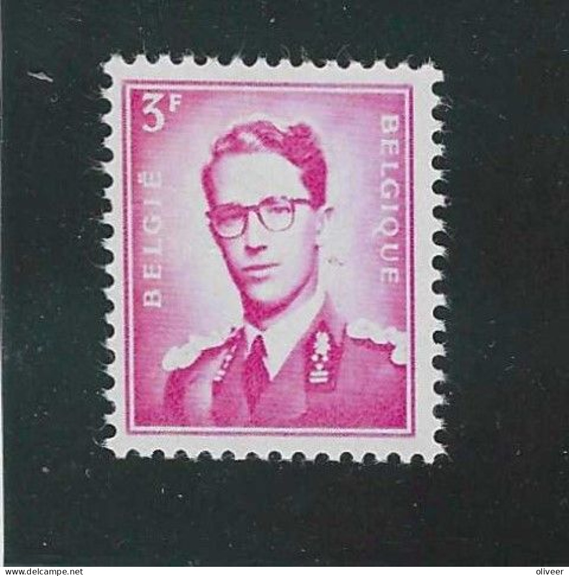 OCB 1067 Boudewijn Marchand 3fr. - Variëteit LUPPI V8 - Trechter Naast De Hals. Postfris ** MNH - 1961-1990