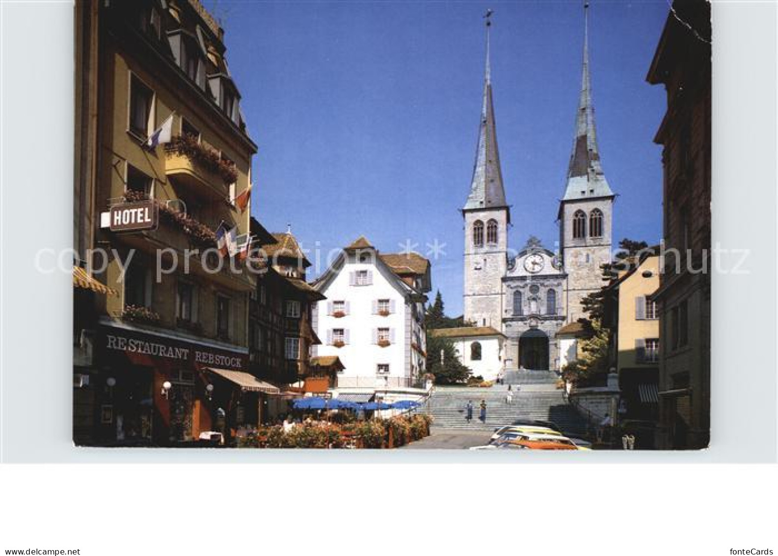 12533052 Luzern LU Hofkirche Und Rebstock Luzern - Sonstige & Ohne Zuordnung