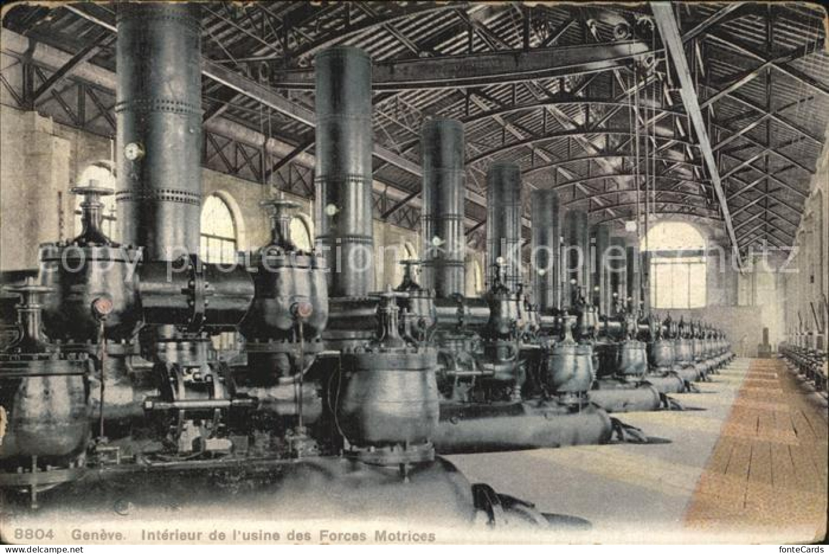 12528761 Geneve GE Interieur De L'usine Des Forces Motrices Geneve GE - Autres & Non Classés