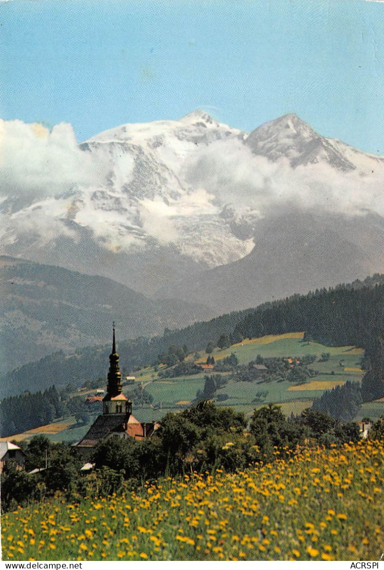 COMBLOUX L Eglise Et Le Massif Du Mont Blanc 23(scan Recto-verso) MA2114 - Combloux