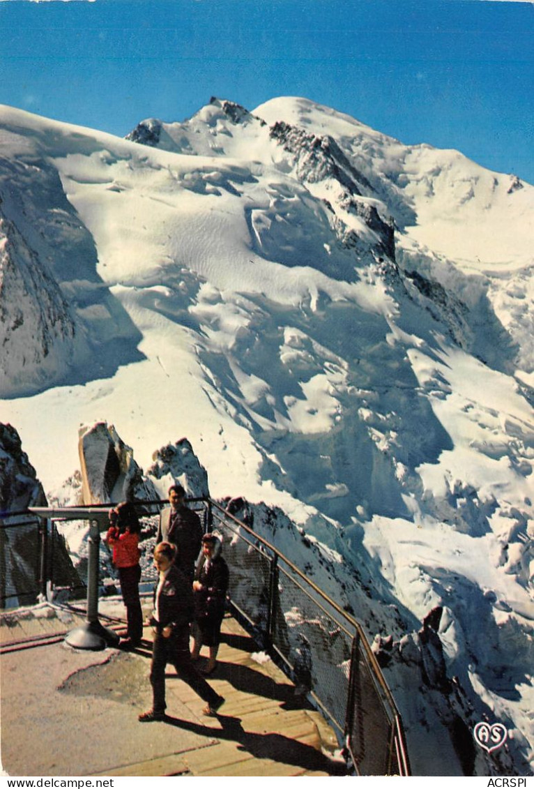 CHAMONIX Mt Blanc Depuis La Terrasse De La Iguille Du Midi 28(scan Recto-verso) MA2114 - Chamonix-Mont-Blanc