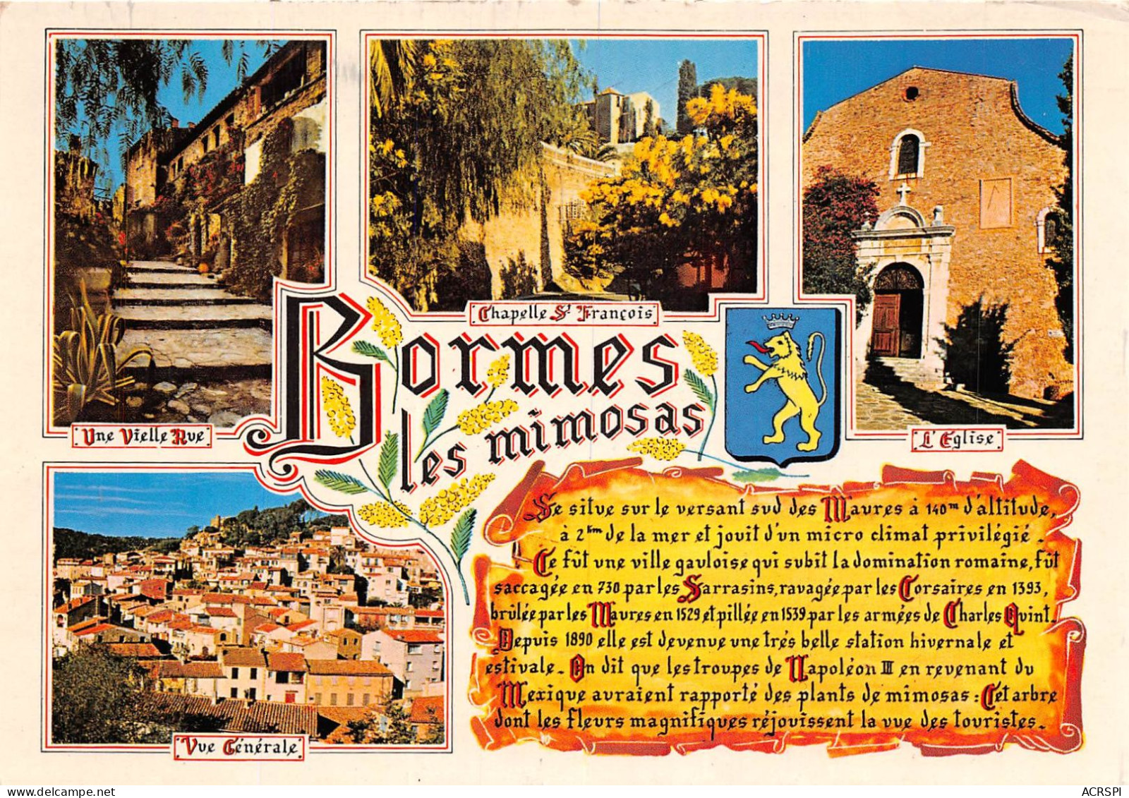 BORMES LES MIMOSAS  Souvenir De Bormes Les Mimosas 1(scan Recto-verso) MA2113 - Bormes-les-Mimosas