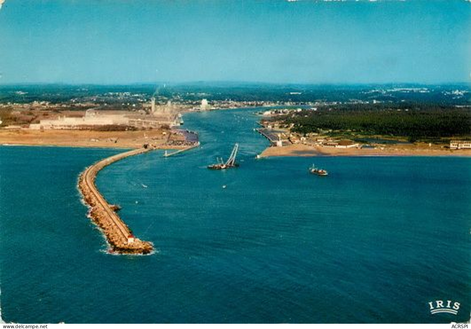 ANGLET Boucau Tarnos Embouchure De L'ADOUR  Vue Aerienne  56   (scan Recto-verso)MA2111Ter - Anglet