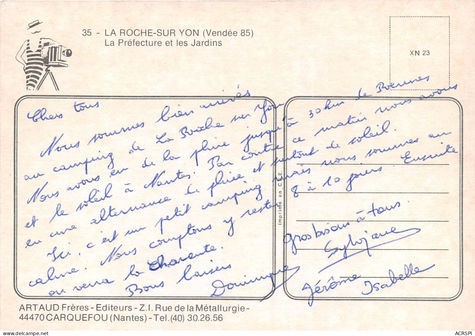 LA ROCHE SUR YON La Prefecture Et Les Jardins 4(scan Recto-verso) MA2112 - La Roche Sur Yon