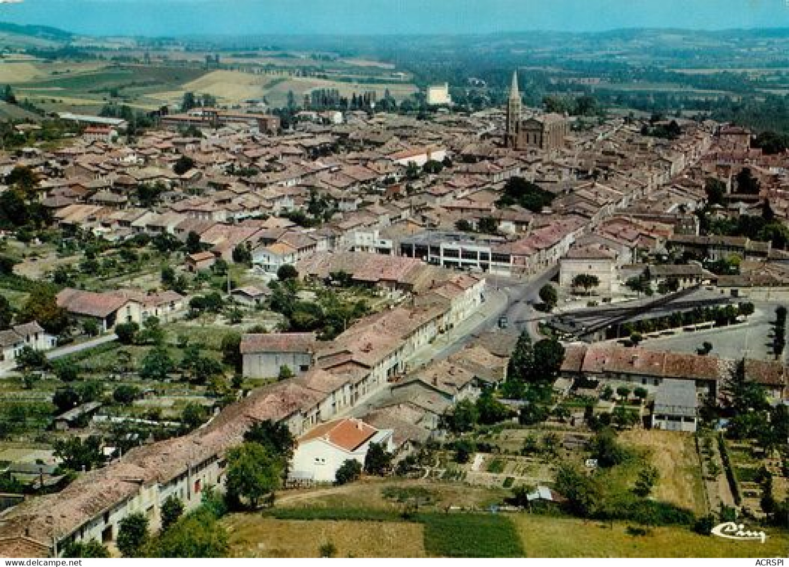 BEAUMONT DE LOMAGNE  Vue Aerienne  24   (scan Recto-verso)MA2111Ter - Beaumont De Lomagne