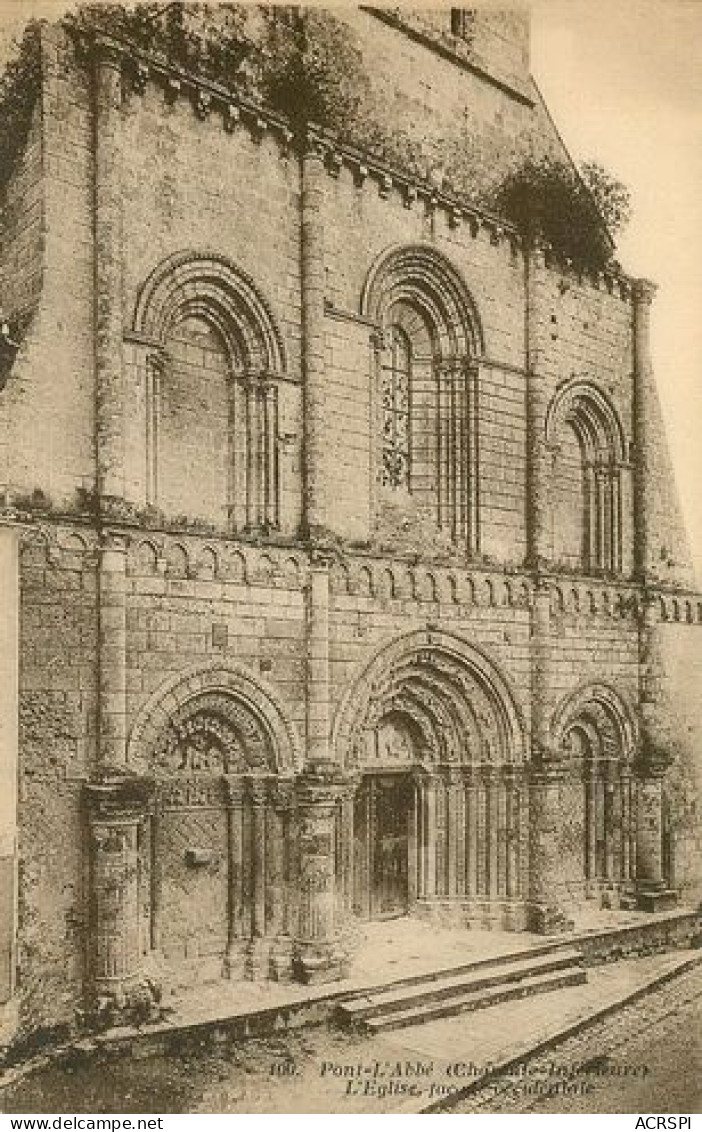 PONT L'ABBE D'ARNOULT - FACADE DE L'EGLISE ROMANE  52 (scan Recto-verso)MA2111Bis - Pont-l'Abbé-d'Arnoult