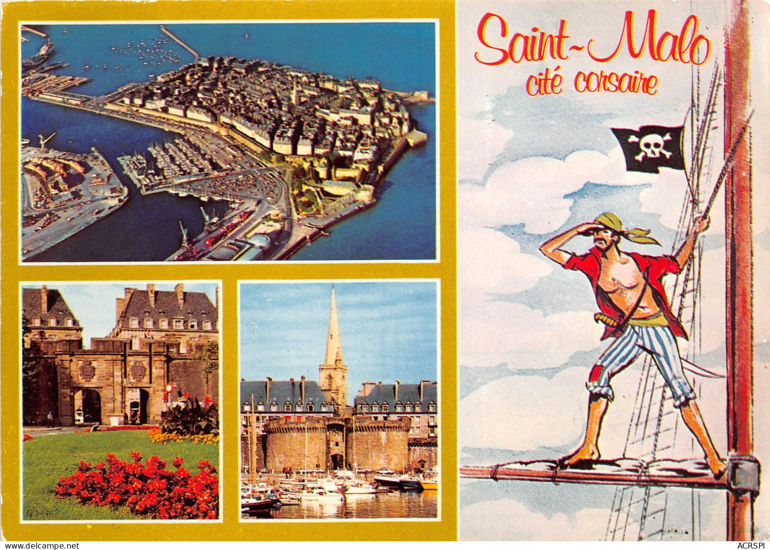 SAINT MALO Cite Corsaire Ville Intra Muros La Porte St Vincent Et La Grande Porte 27(scan Recto-verso) MA2111 - Saint Malo