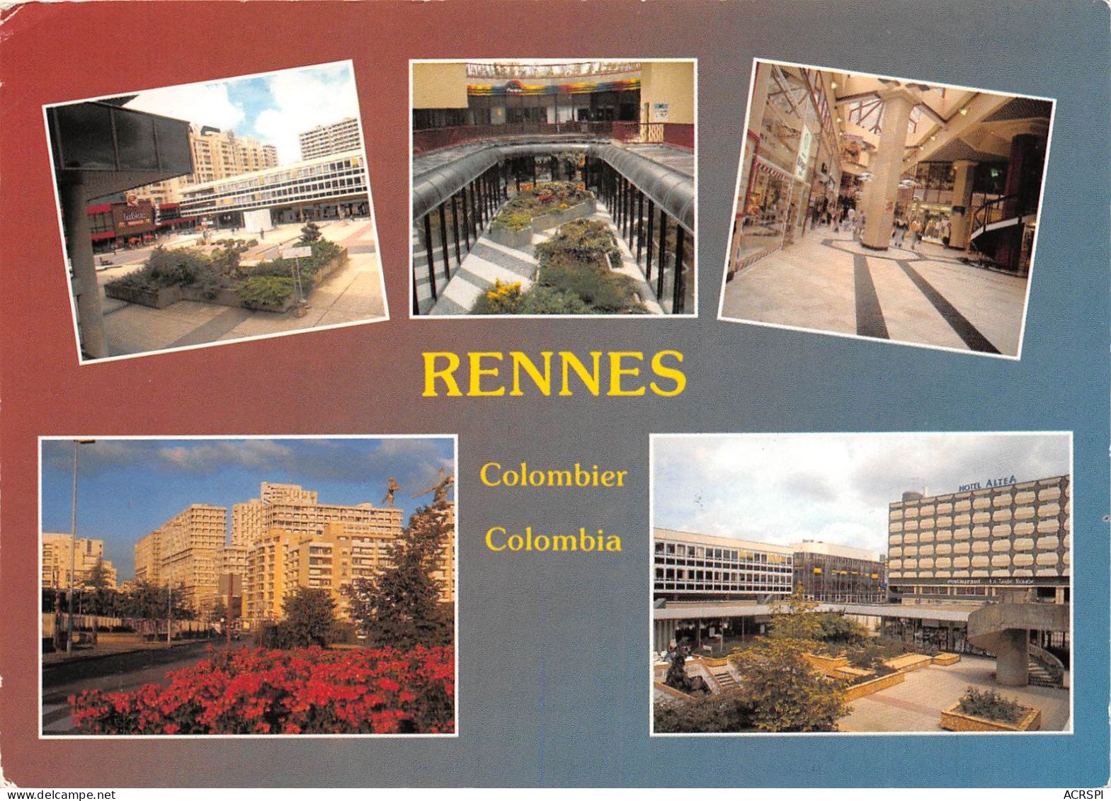 RENNES Les Centre Commerciaux Le Colombier Et Colombia 25(scan Recto-verso) MA2111 - Rennes