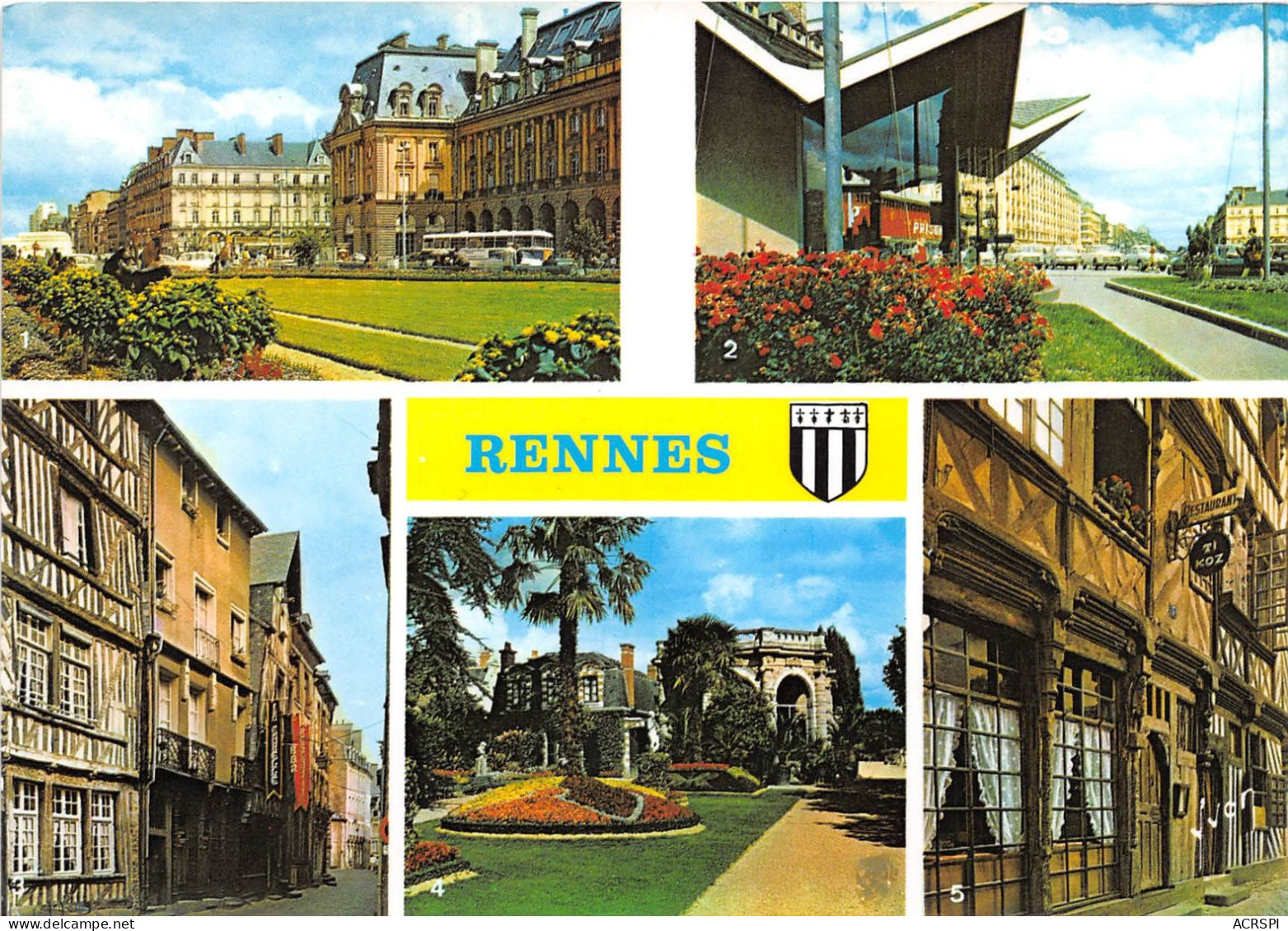 RENNES Place De La Republique Le Centre Ville 22(scan Recto-verso) MA2111 - Rennes
