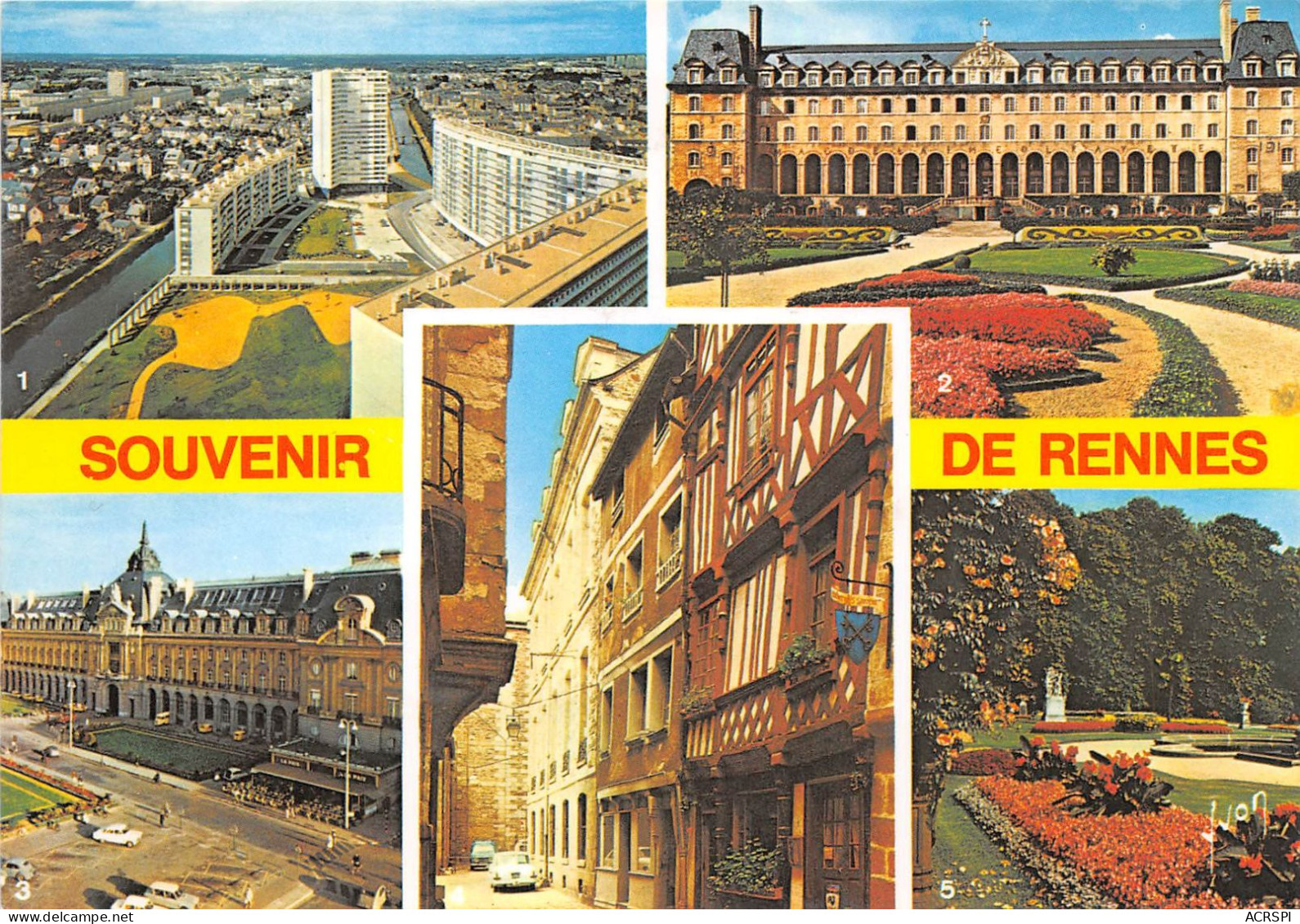 RENNES Centre Bourg L Evesque Palais Saint Georges 5(scan Recto-verso) MA2111 - Rennes