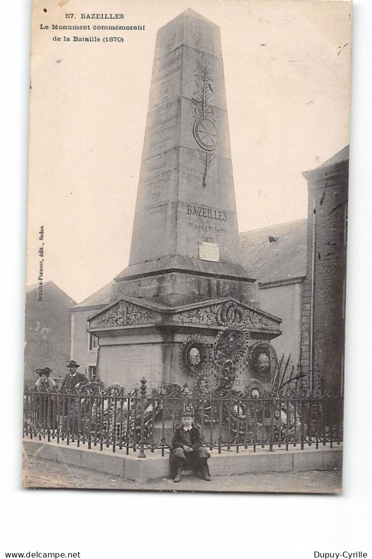 BAZEILLES - Le Monument Commémoratif De La Bataille 1870 - Très Bon état - Andere & Zonder Classificatie