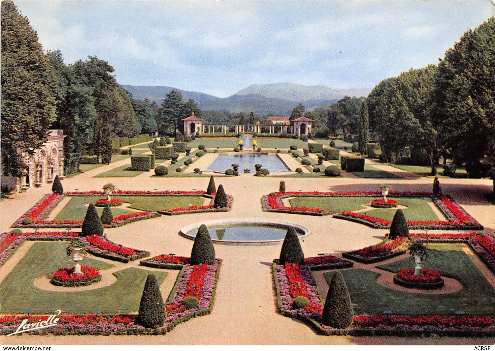 CAMBO LES BAINS ARNAGA Demeure D Edmond Rostand Ensemble Des Jardins Et Vue Sur Baiegura 9(scan Recto-verso) MA2108 - Cambo-les-Bains