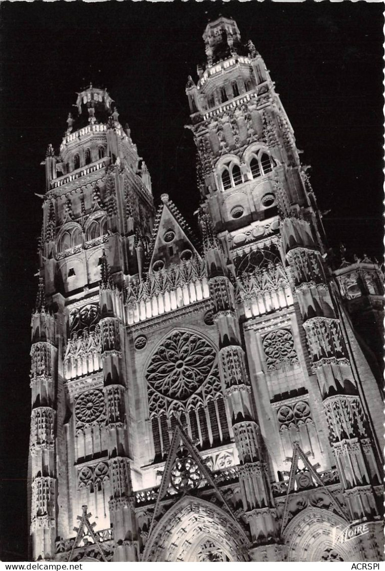 TOURS Les Tours Illuminees De La Cathedrale Saint Gatien 8(scan Recto-verso) MA2101 - Tours