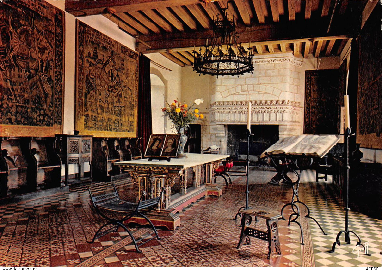 LES CHATEAUX DE LA LOIRE LANGEAIS Le Grand Salon De Charles VII Et D Anne De Bretagne 28(scan Recto-verso) MA2101 - Langeais