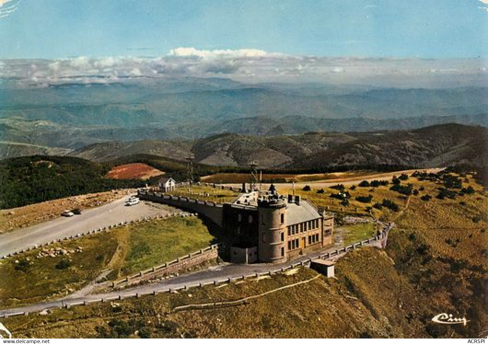 MONT AIGOUAL L'observatoire  L'Espérou Vue D'avion   1   (scan Recto-verso)MA2124Bis - Andere & Zonder Classificatie