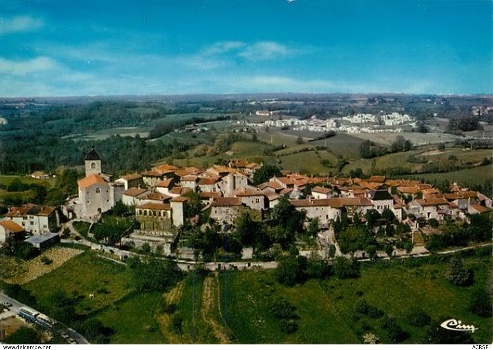 PEROUGES  Vue D'avion   4   (scan Recto-verso)MA2124Bis - Pérouges