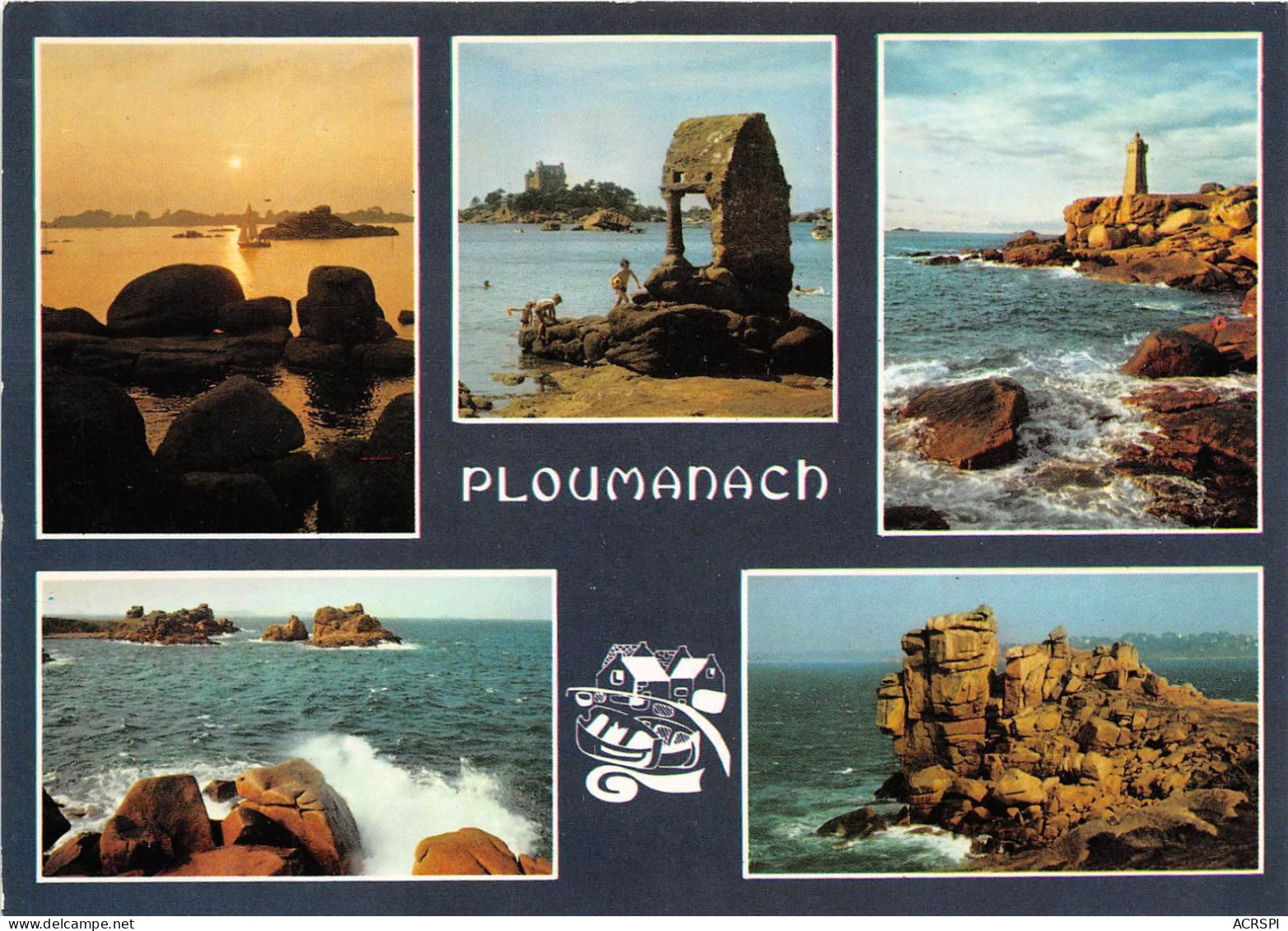 PLOUMANACH L Oratoire Saint Cornely Le Phare Et Le Rocher Du Squewel 6(scan Recto-verso) MA2124 - Ploumanac'h