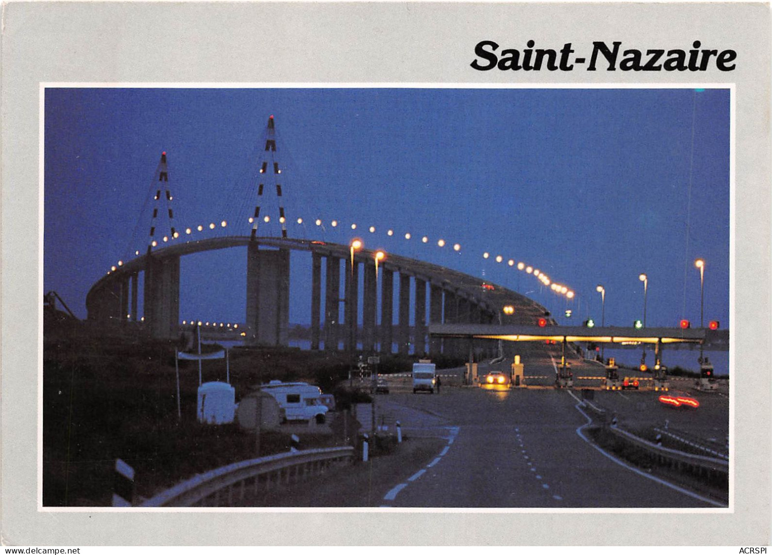 Pont De ST NAZAIRE ST BREVIN Vue De Nuit Reliant La Cote D Amour 22(scan Recto-verso) MA2120 - Saint Nazaire