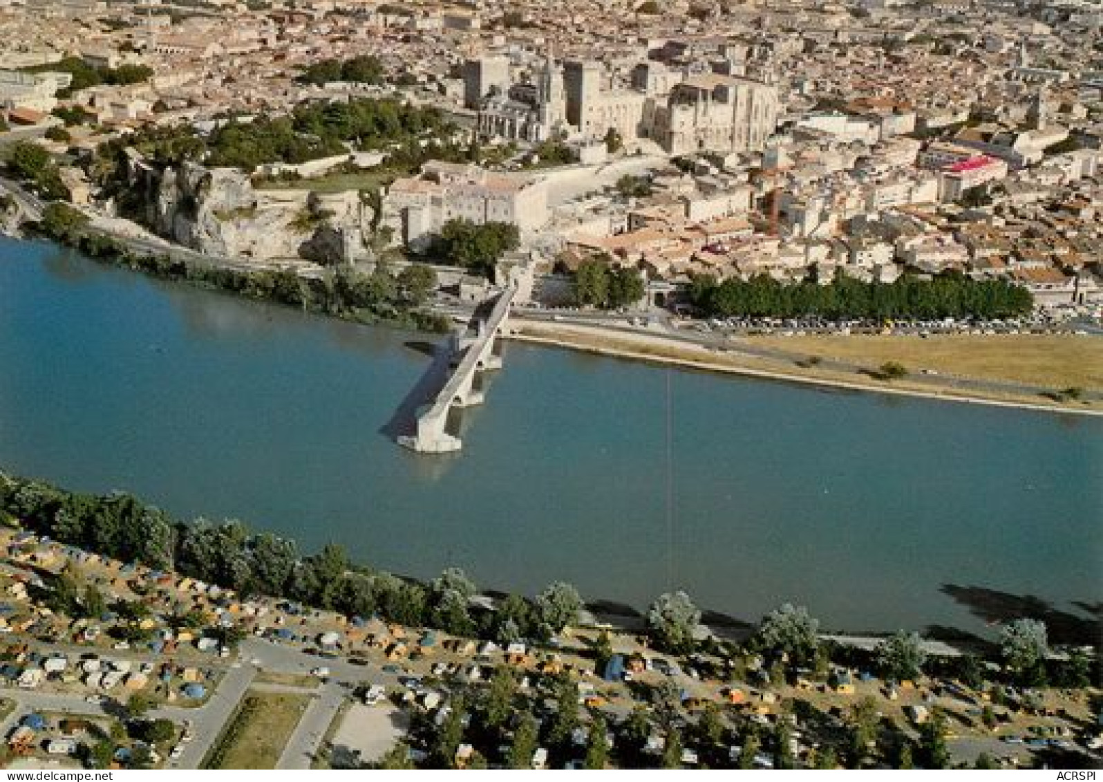 AVIGNON   Vue Générale Aerienne  50 (scan Recto-verso)MA2118Bis - Avignon