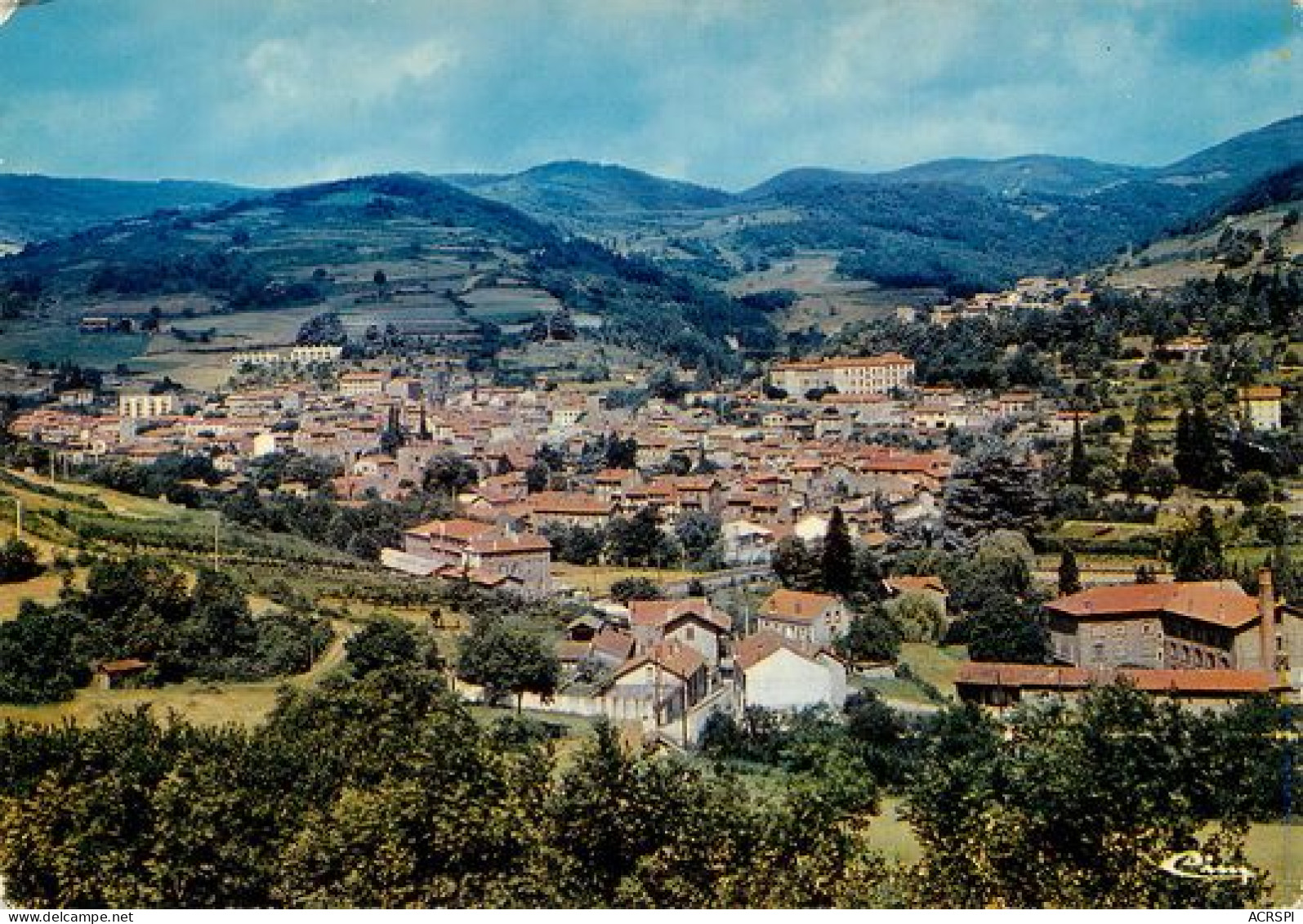 Bourg  Argental Vue Générale Aerienne  39  (scan Recto-verso)MA2118Bis - Bourg Argental