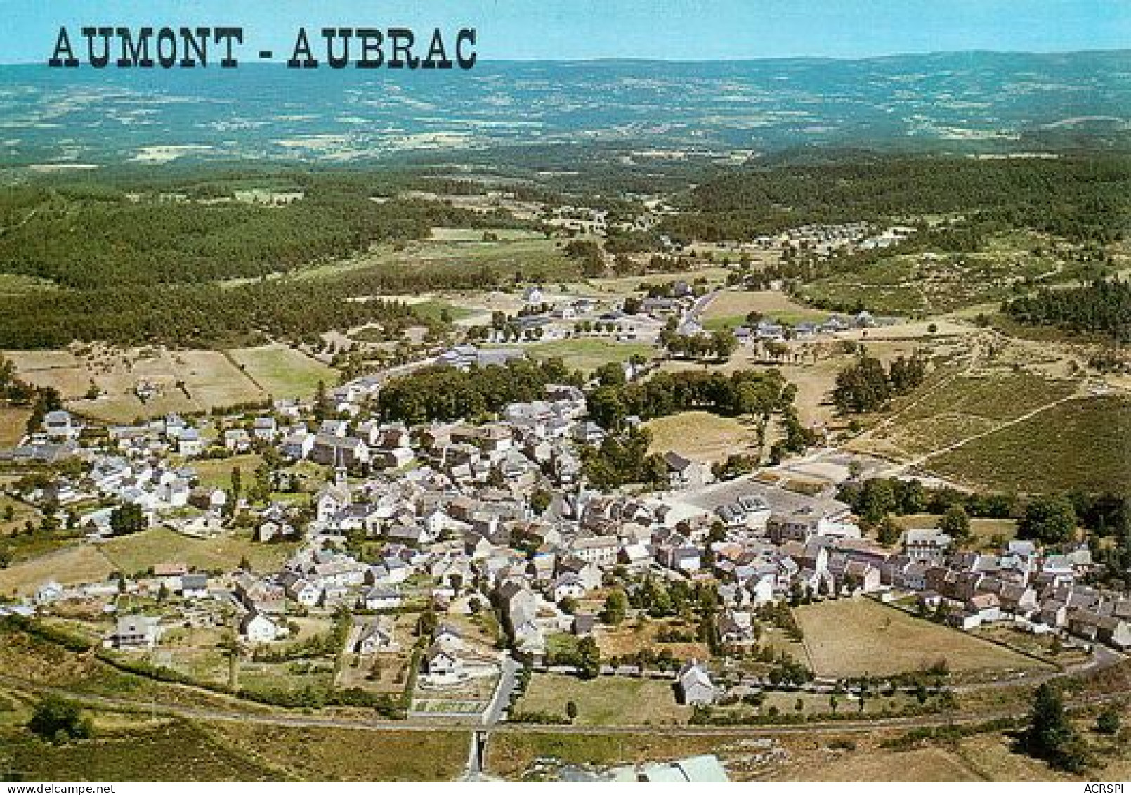 AUMONT AUBRAC  Vue  Générale   Aerienne   14  (scan Recto-verso)MA2118Bis - Aumont Aubrac