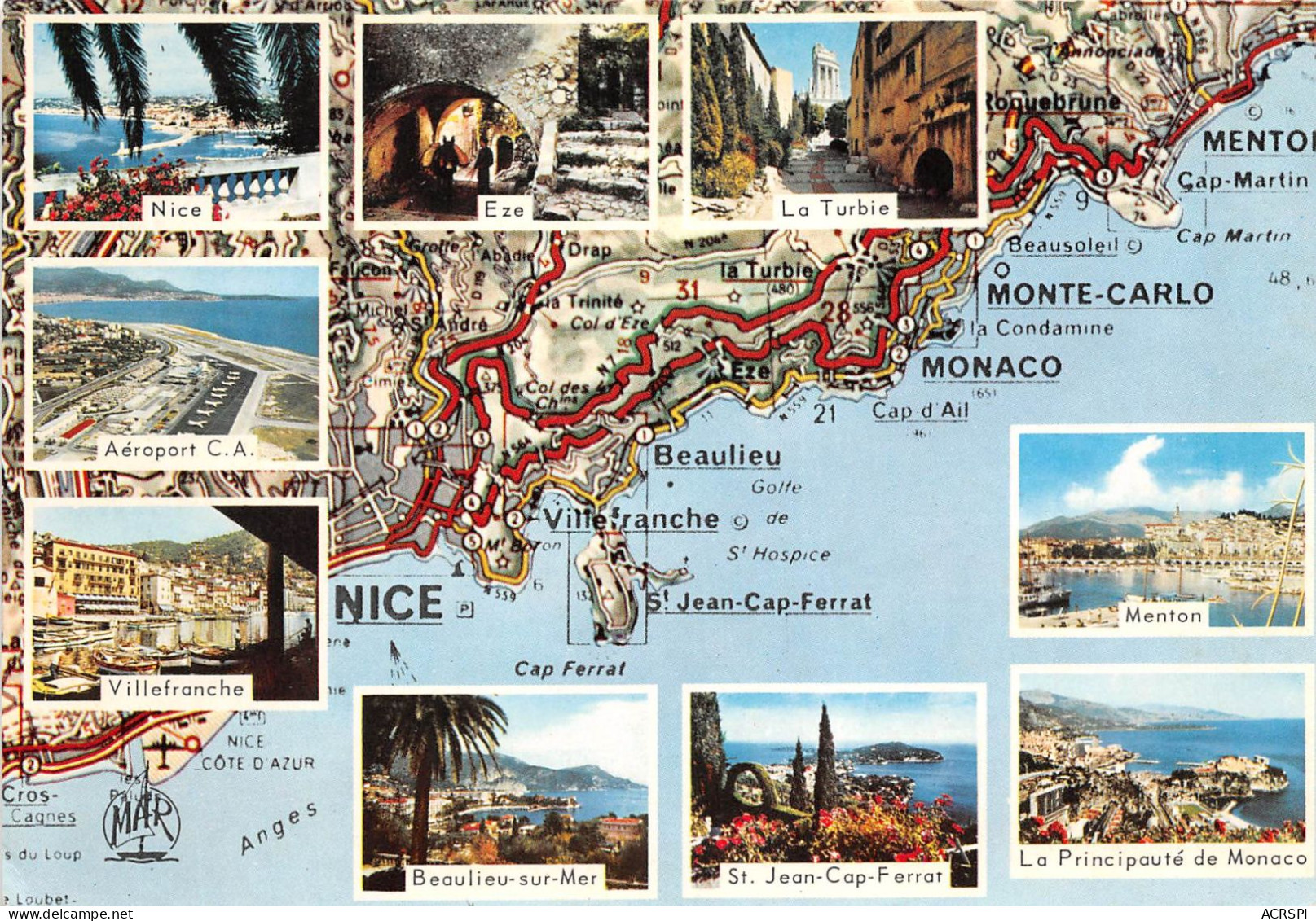 MENTON Principaute De Monaco La Turbie 6(scan Recto-verso) MA2117 - Menton