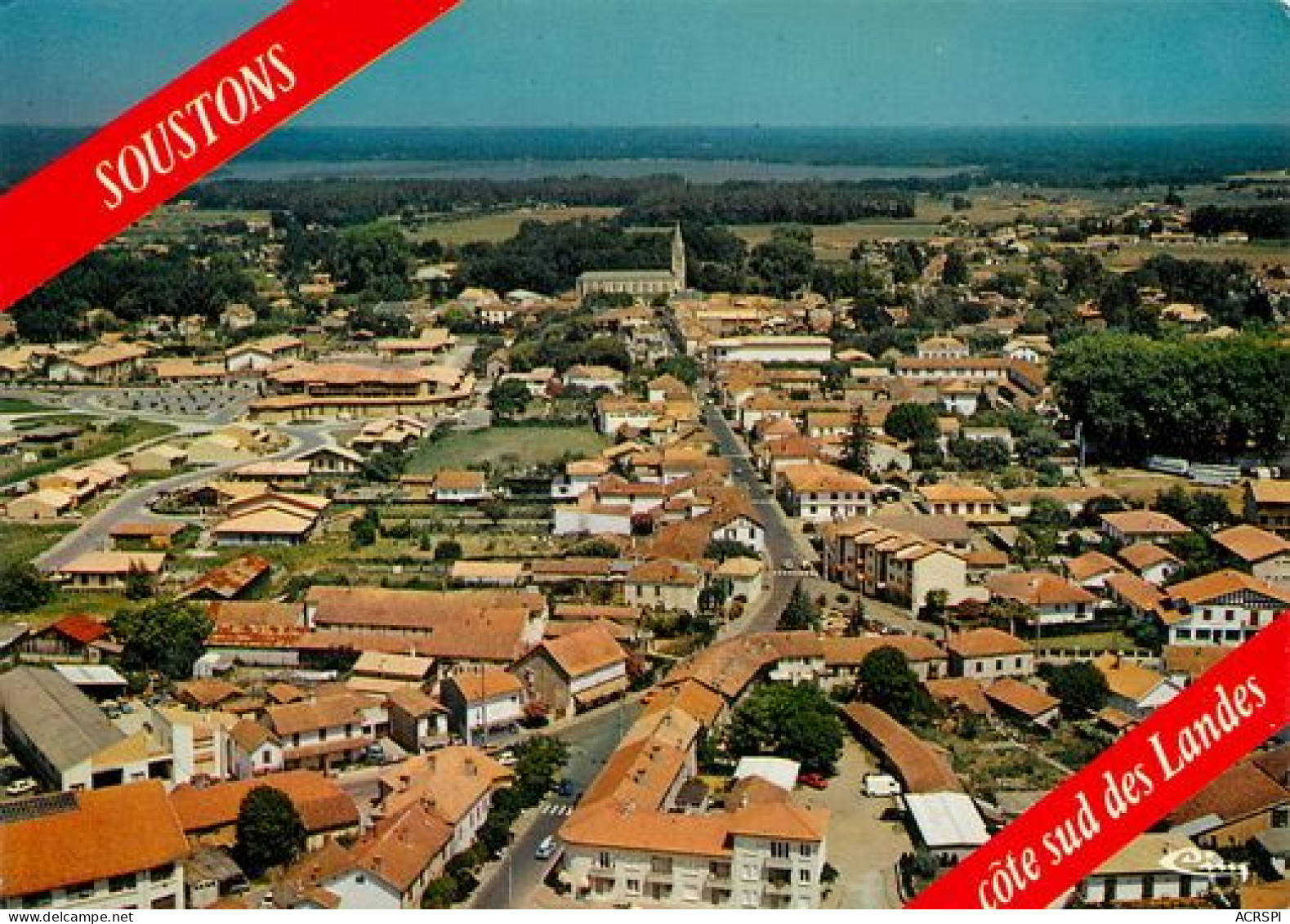 SOUSTONS  Vue Aerienne   4   (scan Recto-verso)MA2116Bis - Soustons