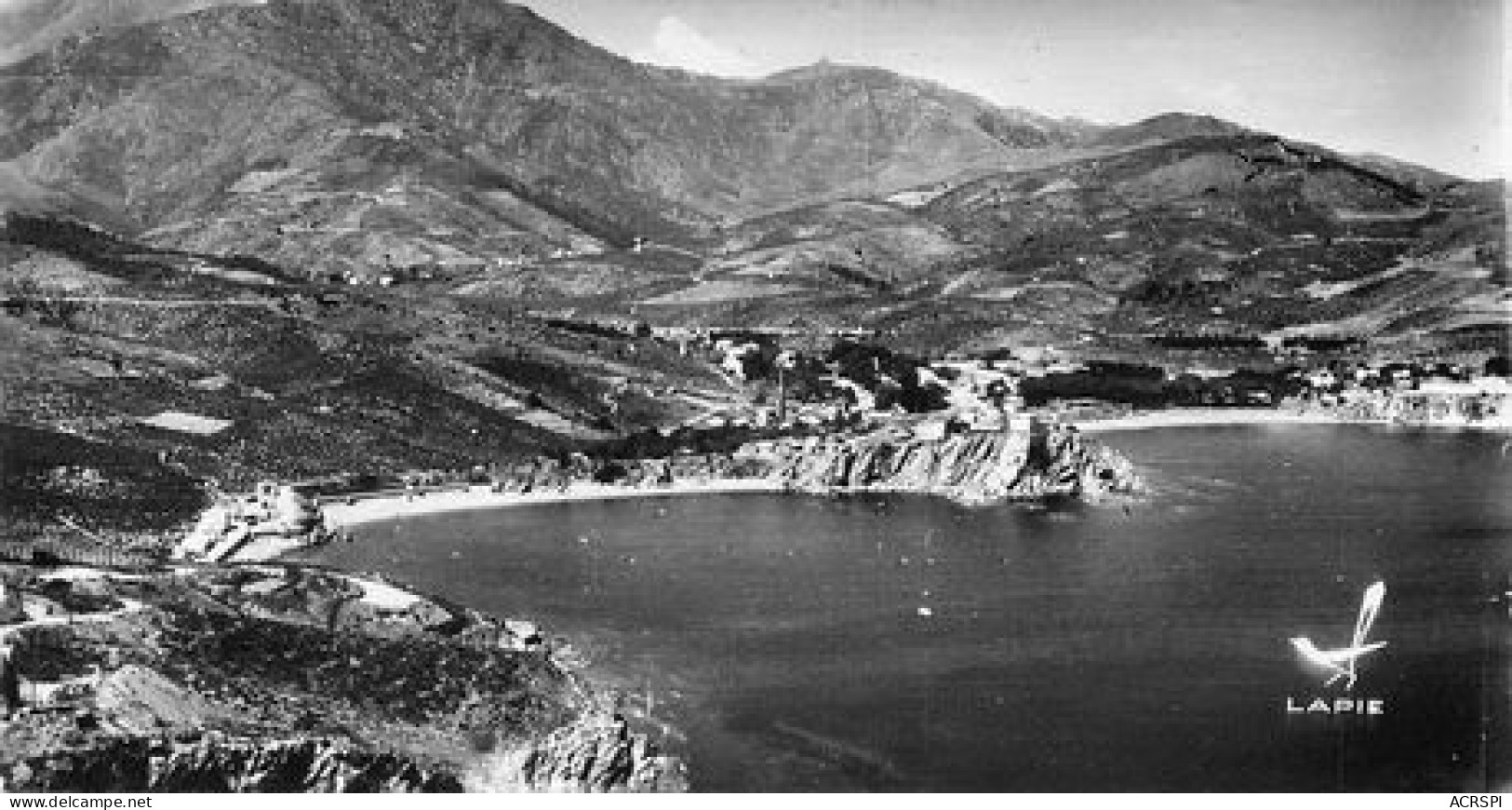 Banyuls-sur-Mer 66 Vue D'avion. Carte Photographique ARGENTIQUE Ed LAPIE Dentelée Vierge  .40 MA2116Ter - Banyuls Sur Mer