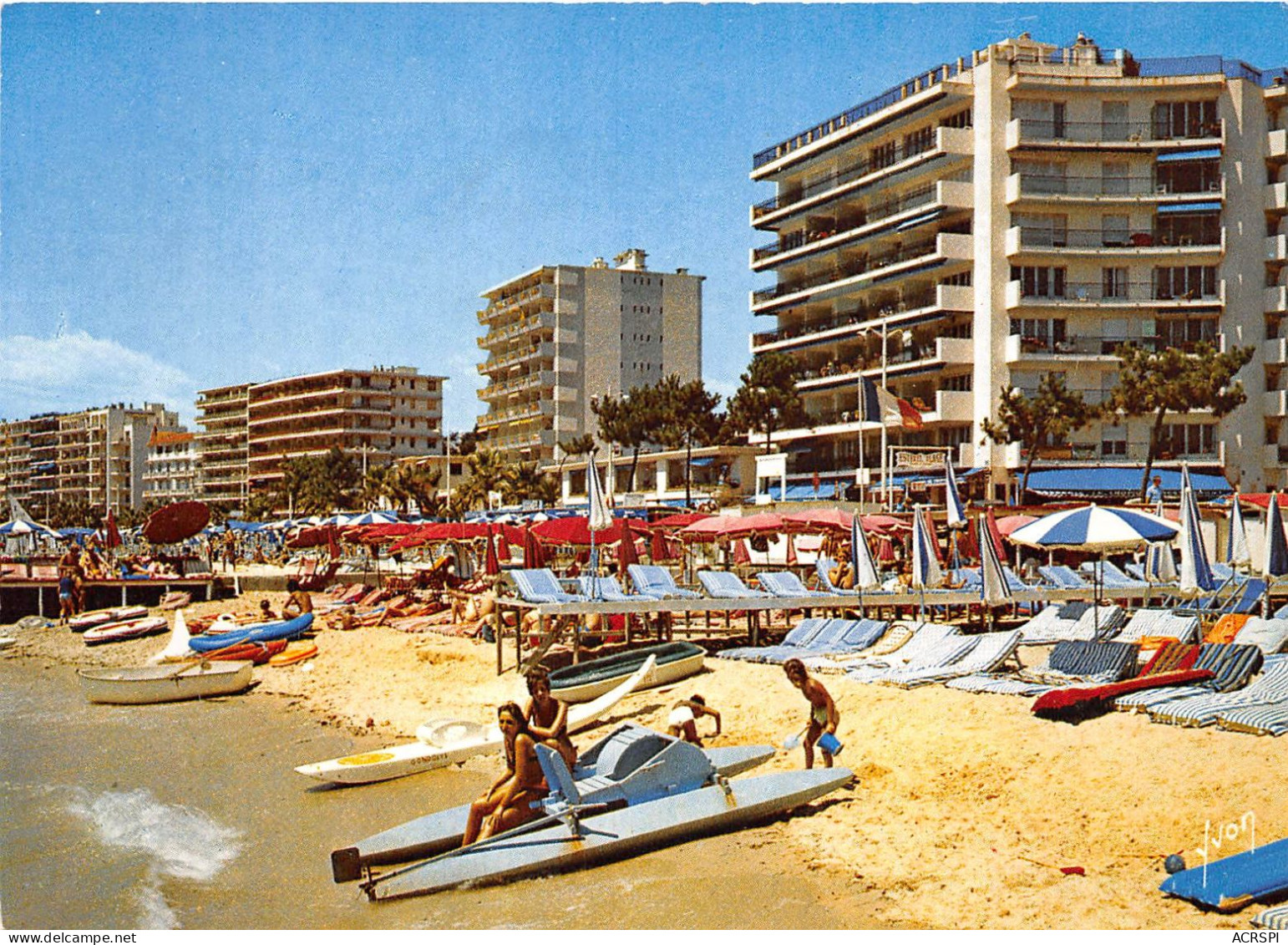 JUAN LES PINS Les Plages Et Les Nouvelles Residences Du Boulevard Charles Guillaumont  23(scan Recto-verso) MA2116 - Juan-les-Pins