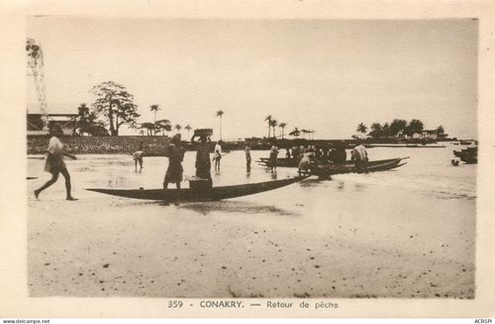 GUINÉE - CONAKRY  Retour Des Pecheurs  16   (scan Recto-verso)MA2114Bis - French Guinea